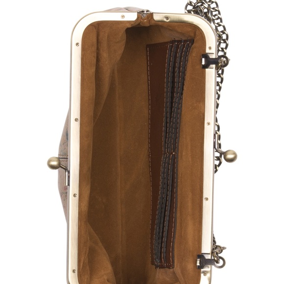 Floral Clutch with Chain Strap - Picture 3 of 4